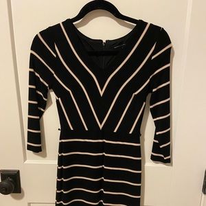 Striped stretch dress